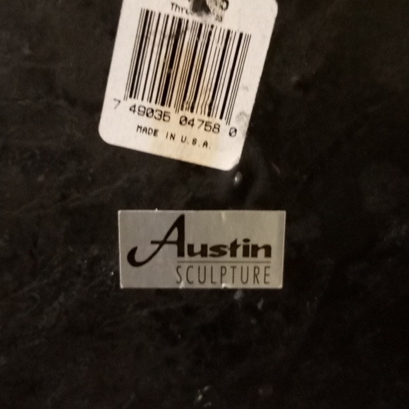 Vtge Set 4 Austin Golfers Figure Sculptures Plaques Solid Ceramic Pottery 10"x7 - Picture 8 of 10